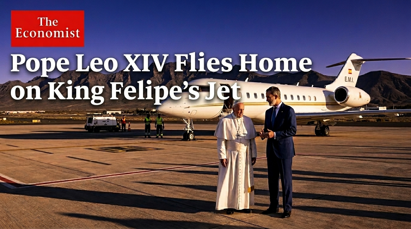 Pope Leo XIV Leaves Spain on King Felipe's Private Jet After Papal Charter Breaks Down