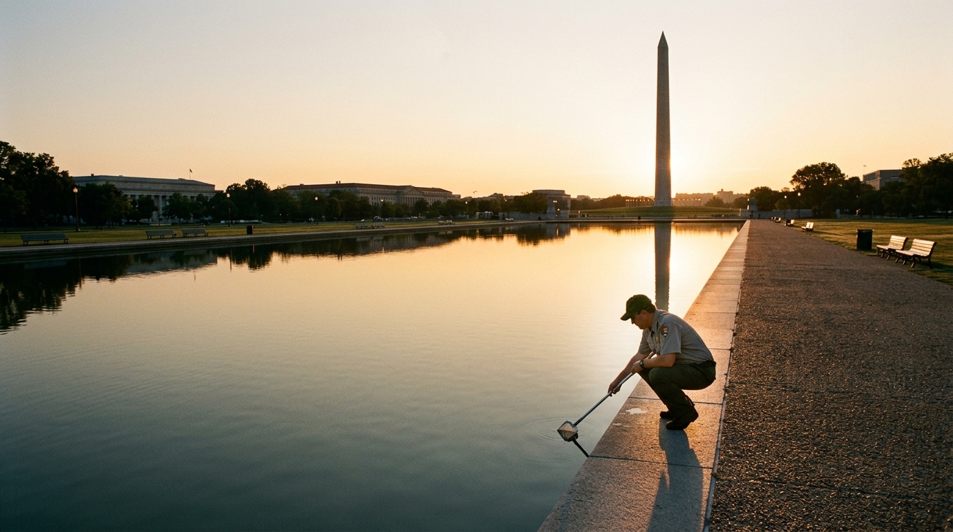 Lincoln Memorial Reflecting Pool Vandalised With Chemicals Weeks After $14 Million Renovation