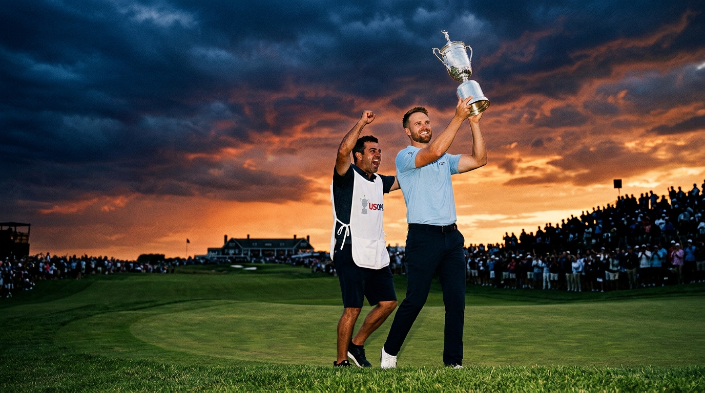 Wyndham Clark Wins His Second US Open at Shinnecock Hills, Beating a Hostile Crowd and Sam Burns by One Shot